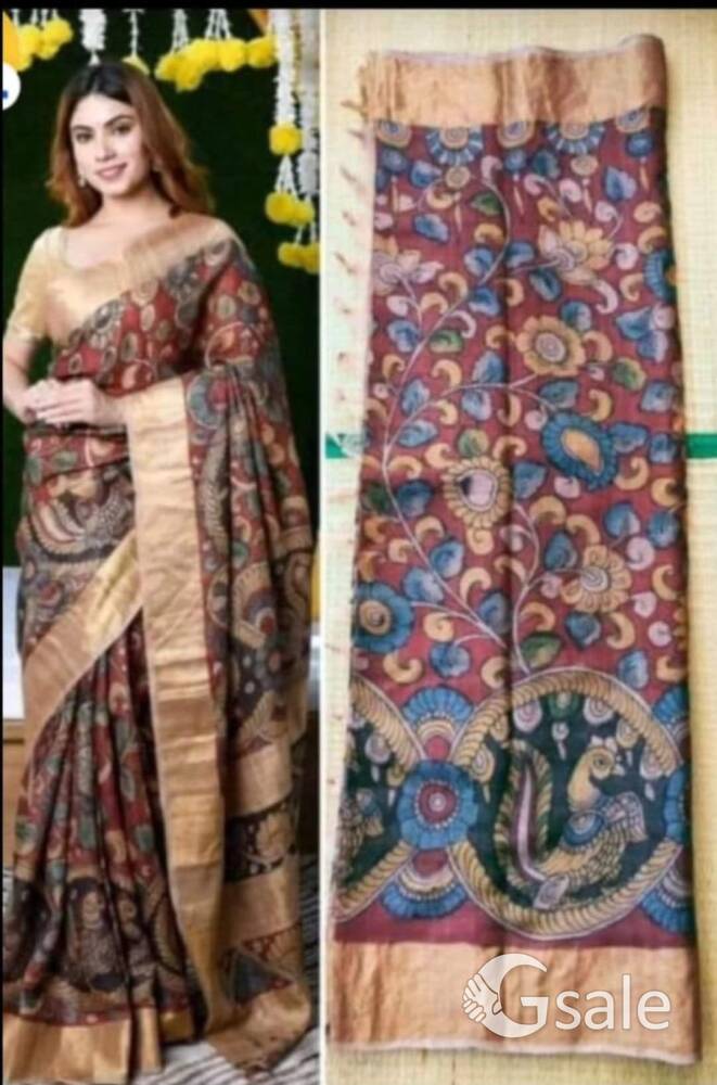 Traditional art pen Kalamkari hand painted design available 