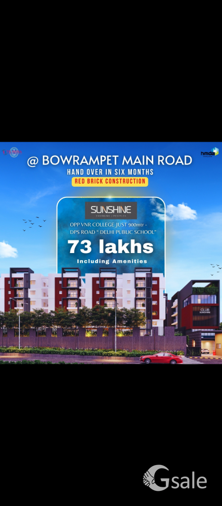 Apartments / Flats for Sale in Bowrampet, Hyderabad