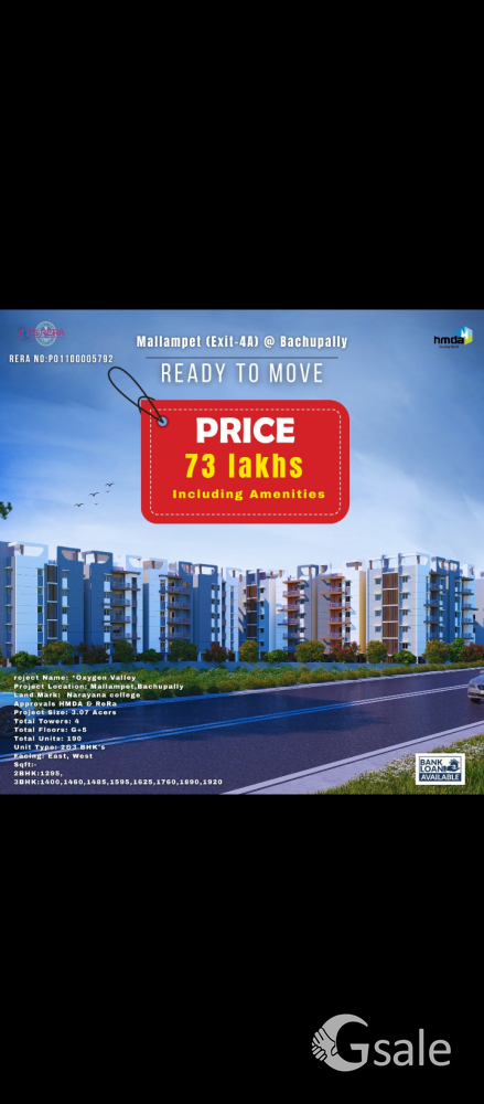 Apartments / Flats for Sale in Bachupally, Hyderabad