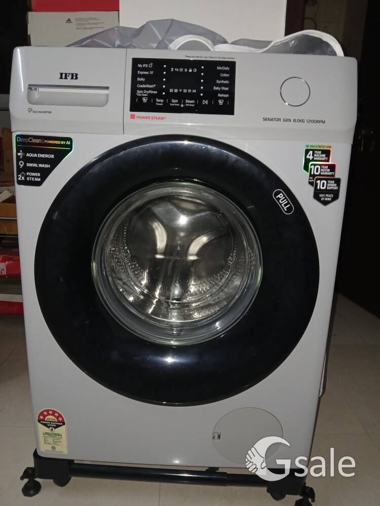 Hi. looking to sell 11 days old IFB 8 KG front load fully automatic washing machine.