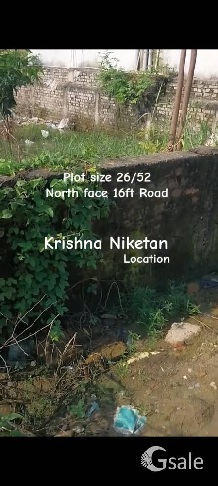 residential plot 1352 sq.ft Dimensions 26/52