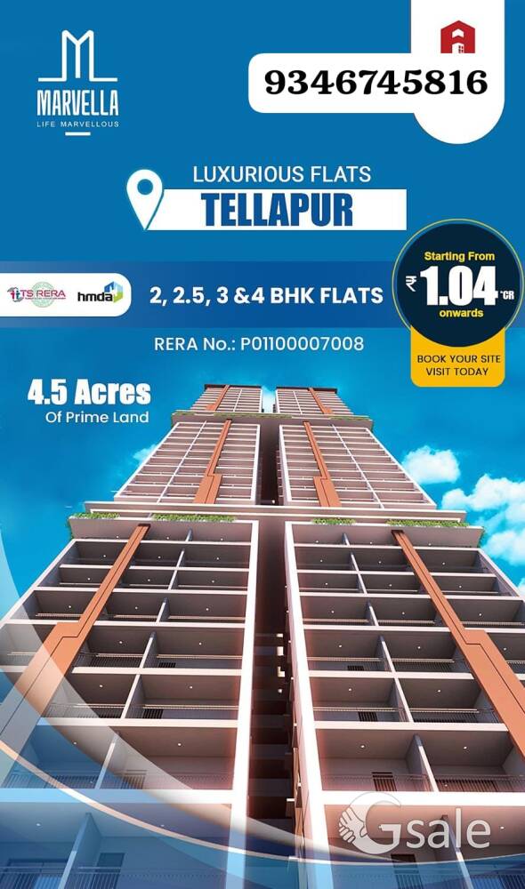 Flats In Tellapur, Apartments In Tellapur, Flats At Tellapur, New Apartments In Tellapur