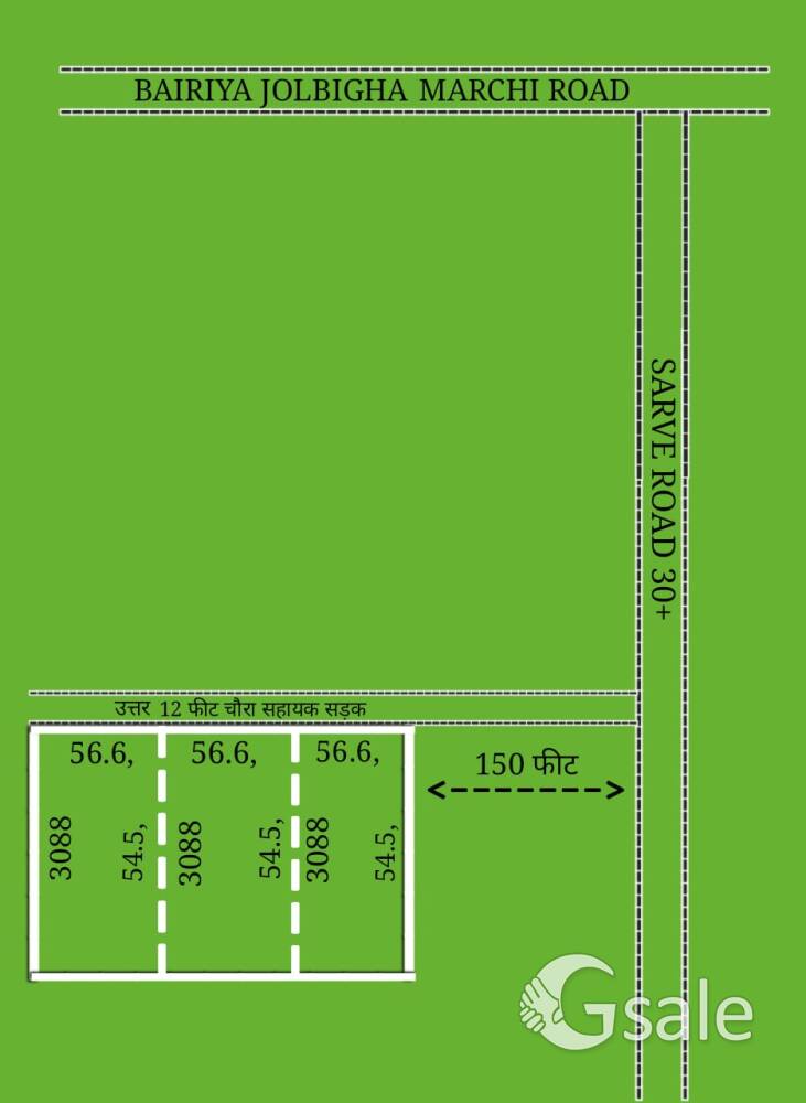 RESIDENTIAL PLOT BAIRIYA JOLBIGHA LOCATION 