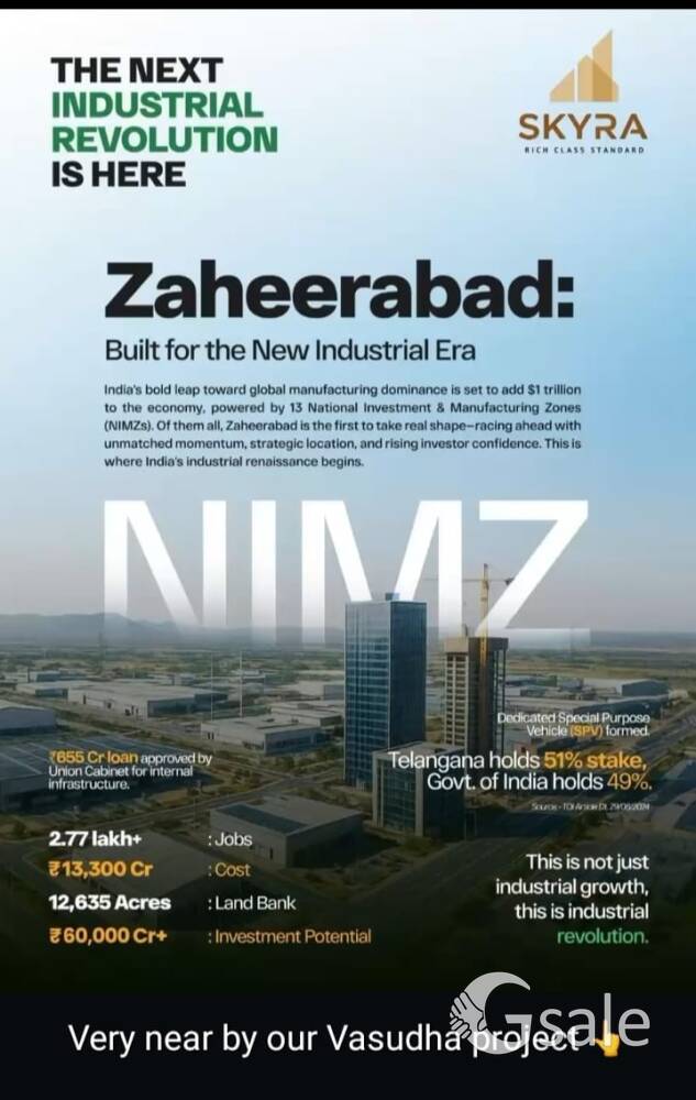 Open plots available at zaheerabad 