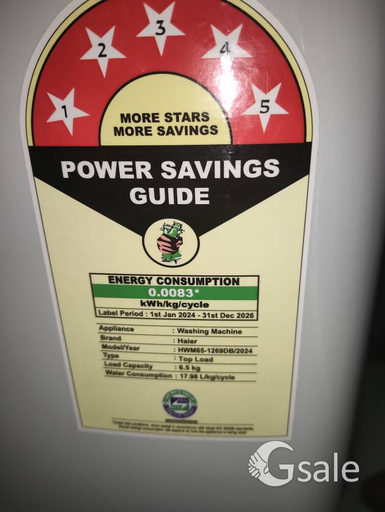 Haier top load automatic washing machine 