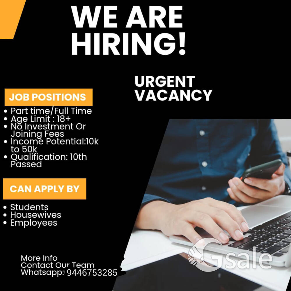 We Are Hiring only 18+ Ladies. 🔥🔥