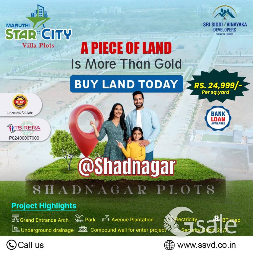 Shadnagar Sq Yard Price