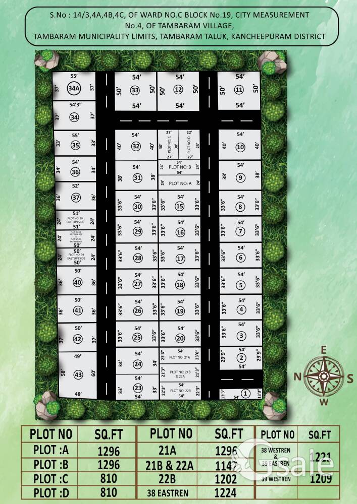 Individual villa plot for sale..