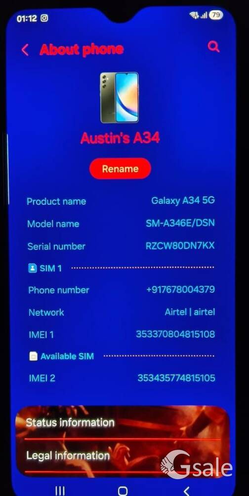 Samsung A34 8+256GB Black