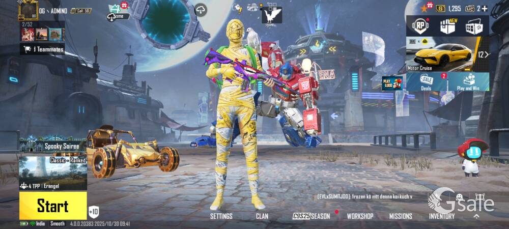 BGMI old conqueror account for sale