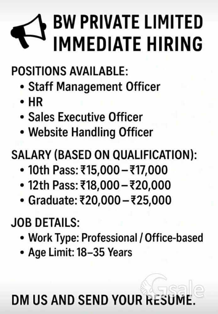 office staff requirements