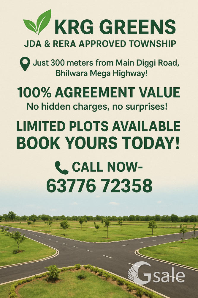 Jaipur prime location Jaipur Bhilwara megha highway per JDA aprud plots sale call 63776 72358
