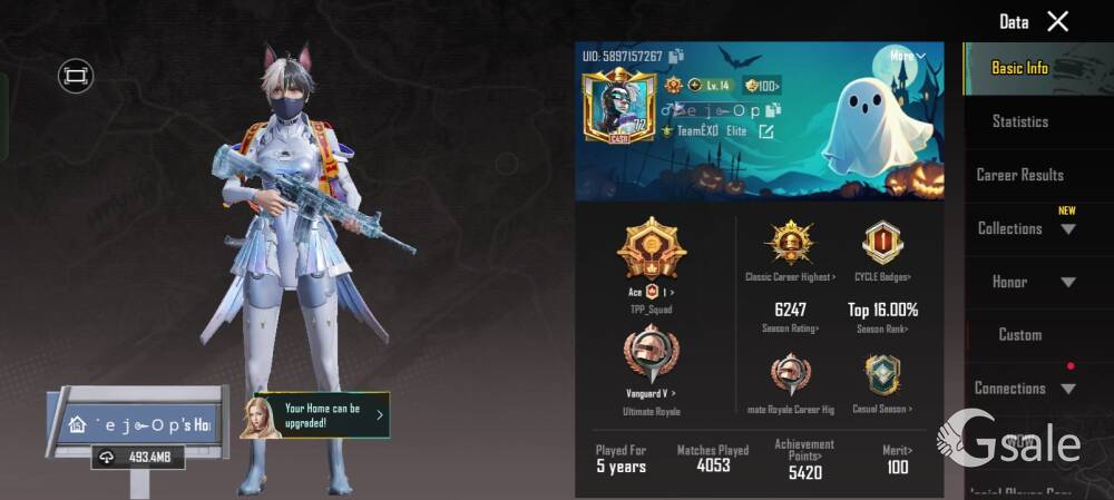 BGMI Premium Account for sale 72 level 