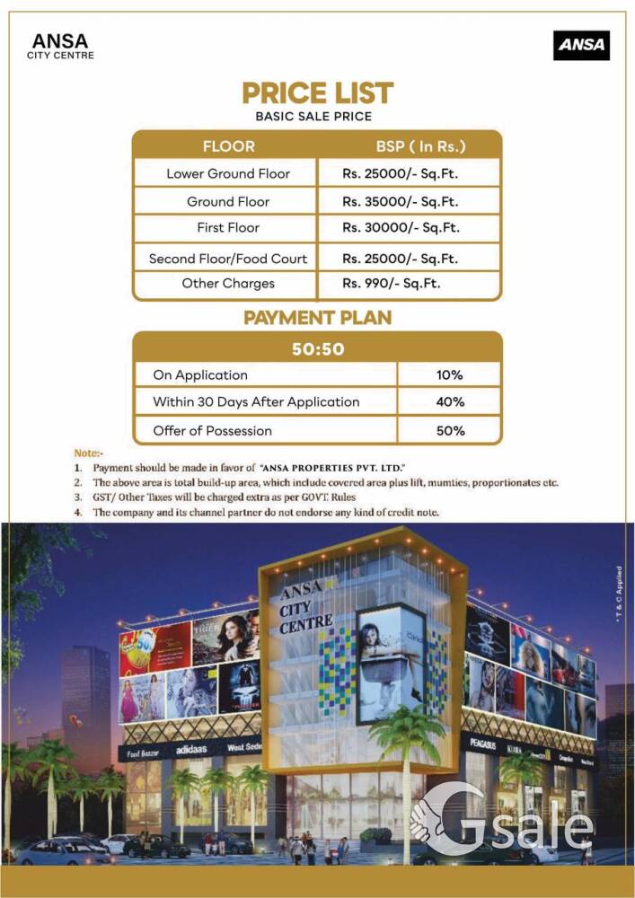 Commercial space at ANSA CITY CENTER, GHAZIABAD