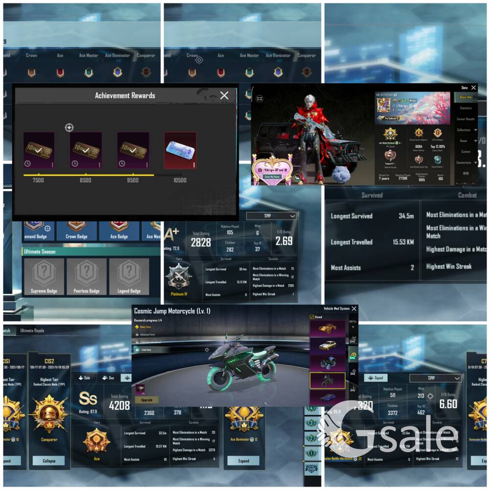 Rare bgmi ID sell cheap price with all gun glacier