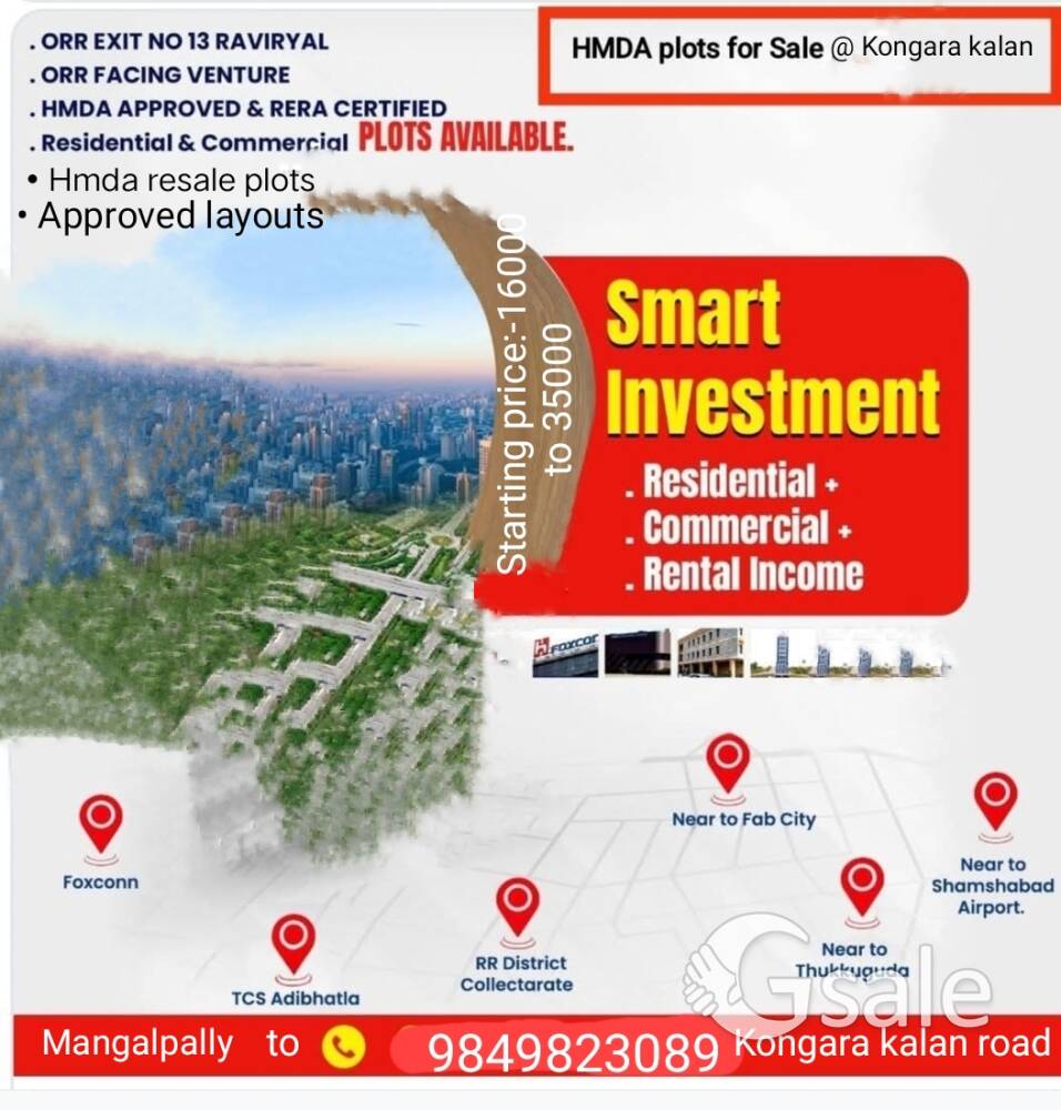 Kongara kalan Resale plots available 