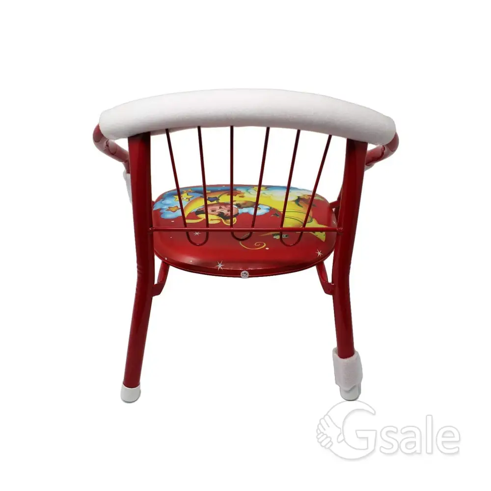 Multicolor Cartoon Design Baby Chair with Metal Backrest Frame & Sound Seated Soft Cushion for kids 