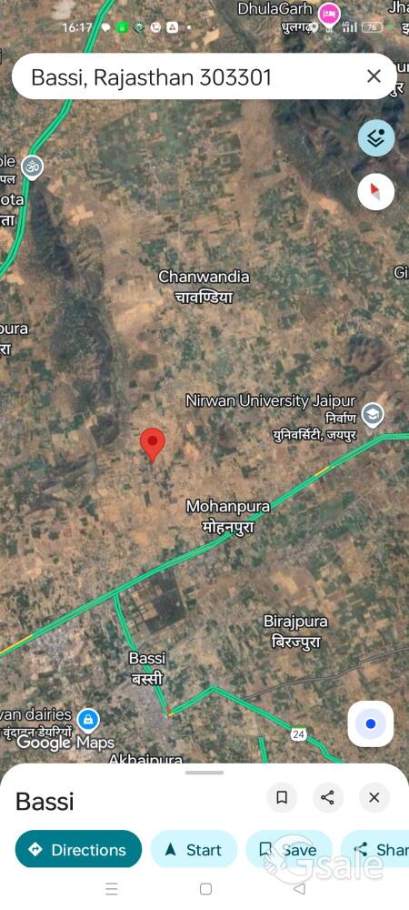 आगरा रोड से 2km बस्सी के पास प्लॉट मात्र 6000/- प्रति वर्ग गज में।