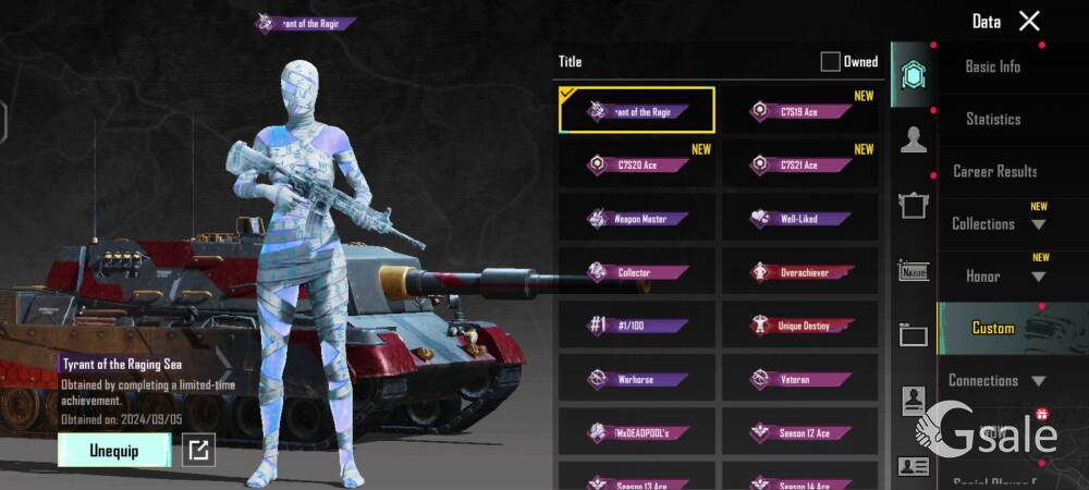 BGMI OH ACCOUNT LVL 81 |M4 GLACIER LVL 4|ALL RP SEASON 6 AND BEARD AND MYTHIC FASHON MUCH MORE