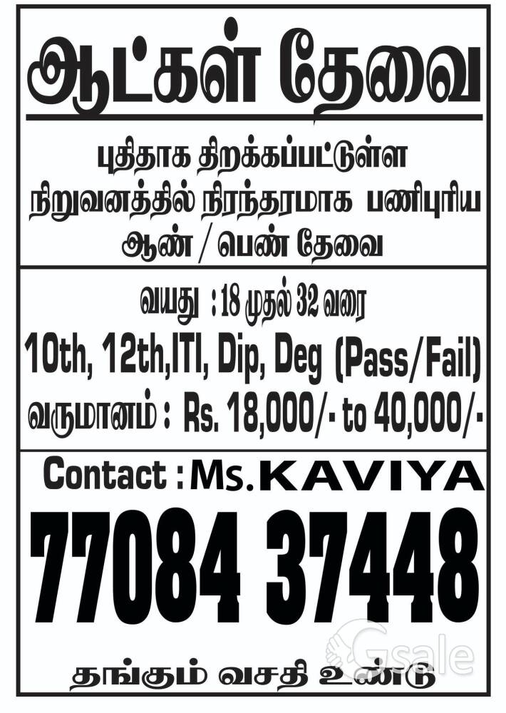 Freshers And Experience candidate Basic on office work Apply now immediately joining process 