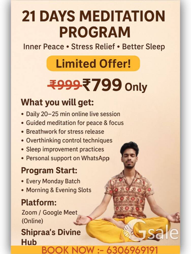 Online meditation class