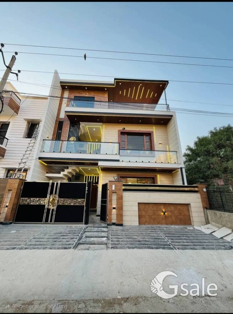 For sale 200 gaj 4bhk kothi sunny enclave sec 125 on 60 ft road 