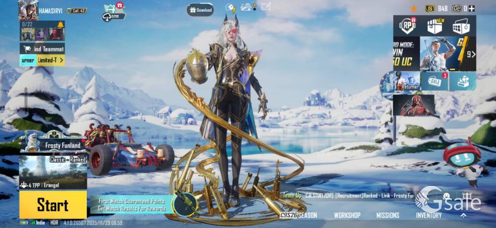 BGMI account sale only 8k!