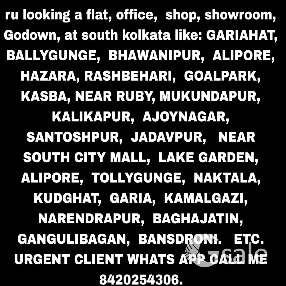 we provide 1bhk, 2bhk, 3bhk furnished or unfurnished flat for rent in south kolkata. 