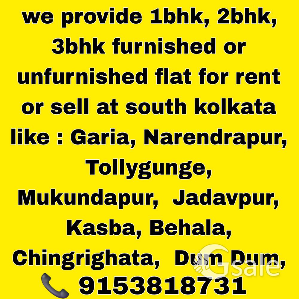 Flat available for rent in south kolkata. 