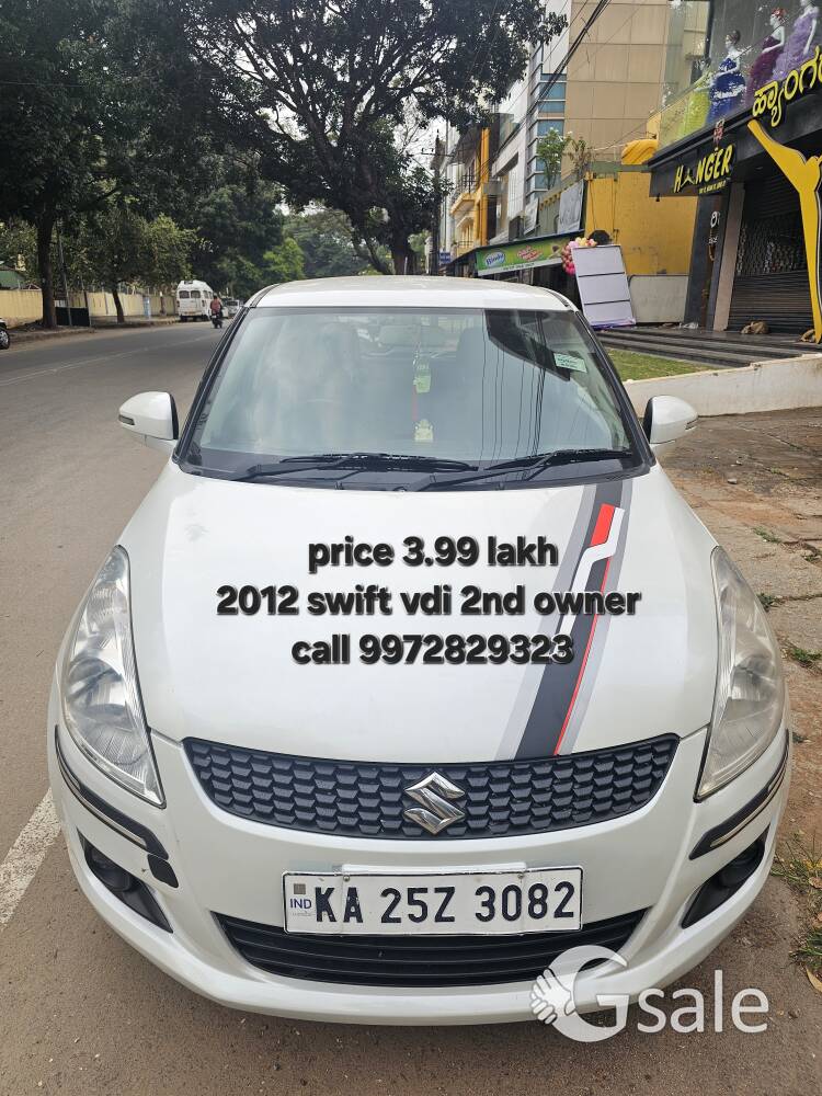 2012 swift vdi 2nd owner sale in KuvempuNagara Mysore 