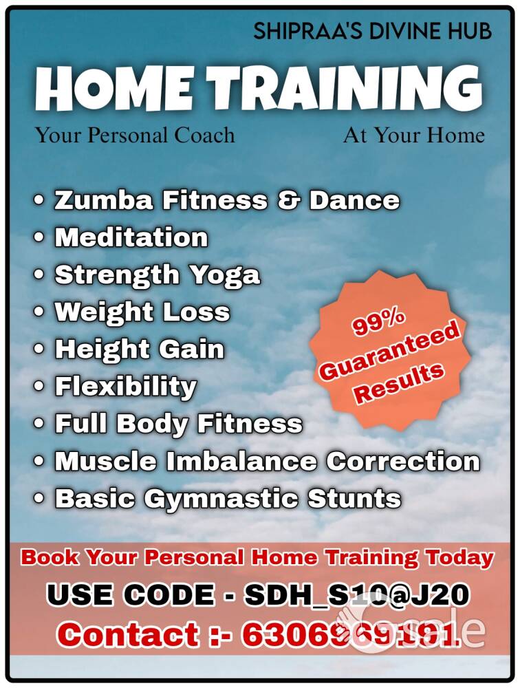 HOME TRAINING    YOUR PERSONAL COACH.  AT YOUR HOME
