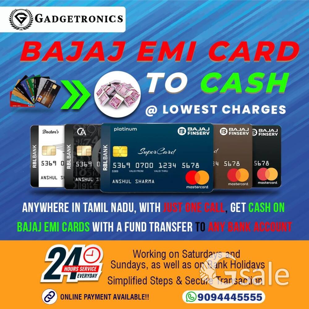 Bajaj EMI Card To Cash Convert 8425044784
