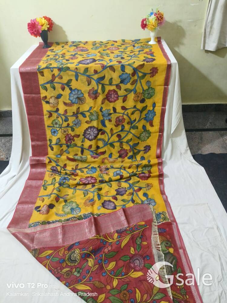 traditional art pen Kalamkari hand painted design available 