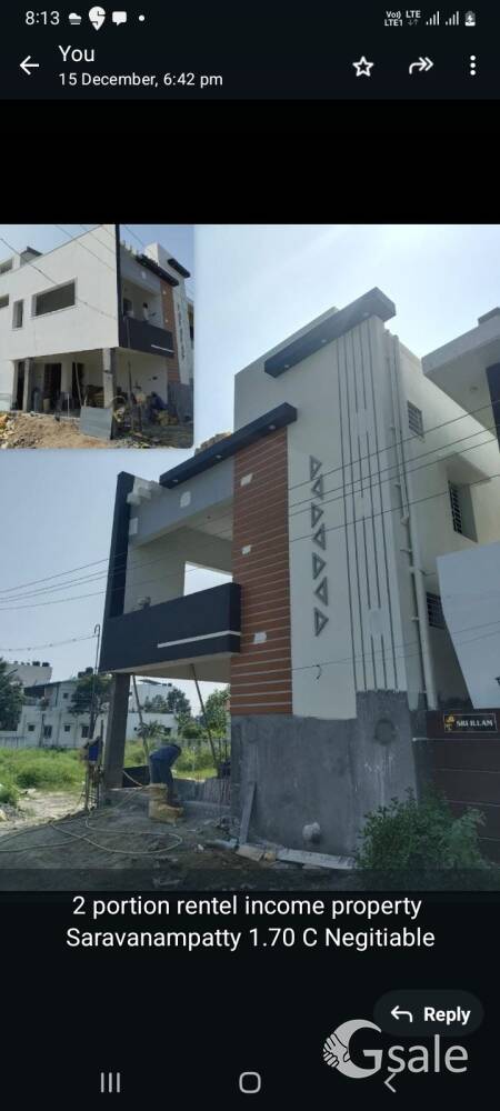 💐 Direct owner Sale💐 Coimbatore saravanampatty 