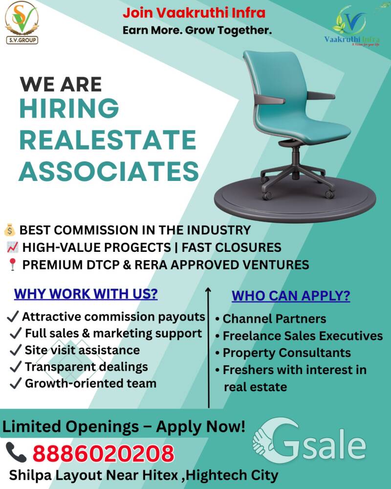 we are hiring real estate associates