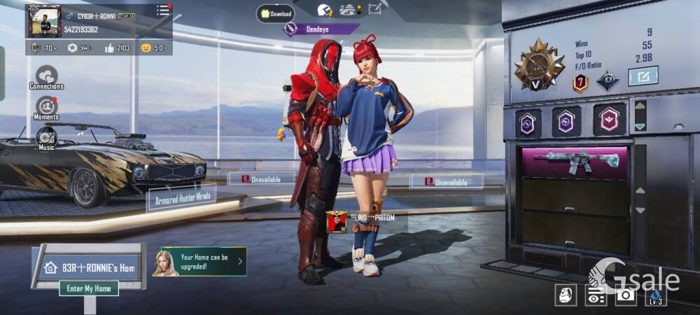 BGMI GLACIER LVL 3 ACCOUNT FOR SALE 