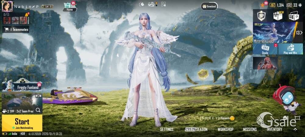 BGMI ID (LV 68) With (M4GC Lv 6 +  Decisive Akm Lvl 2) Combo 