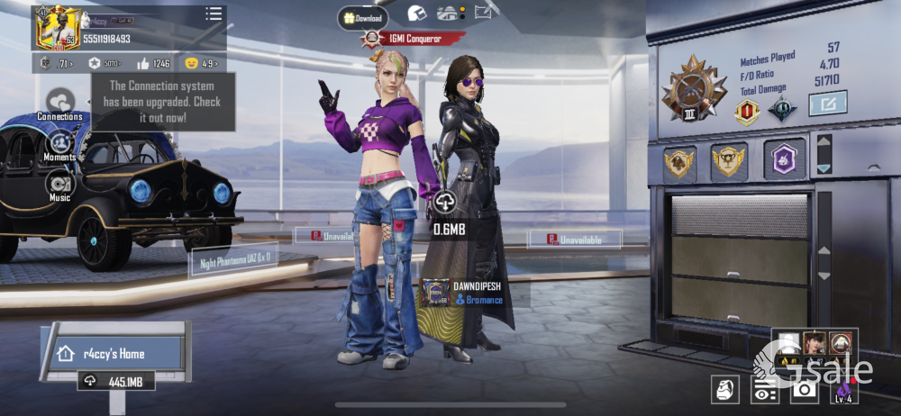 Bgmi Conqueror id for sale