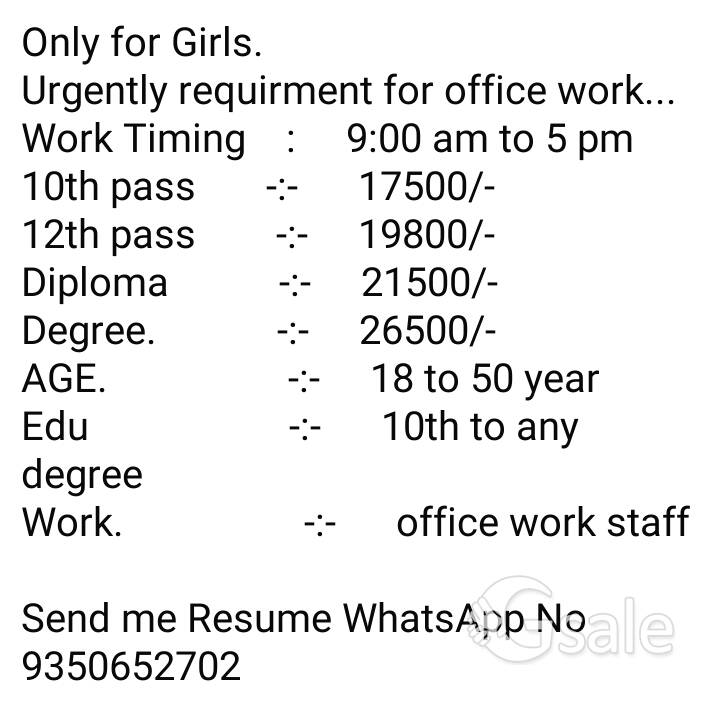urgent requirement 