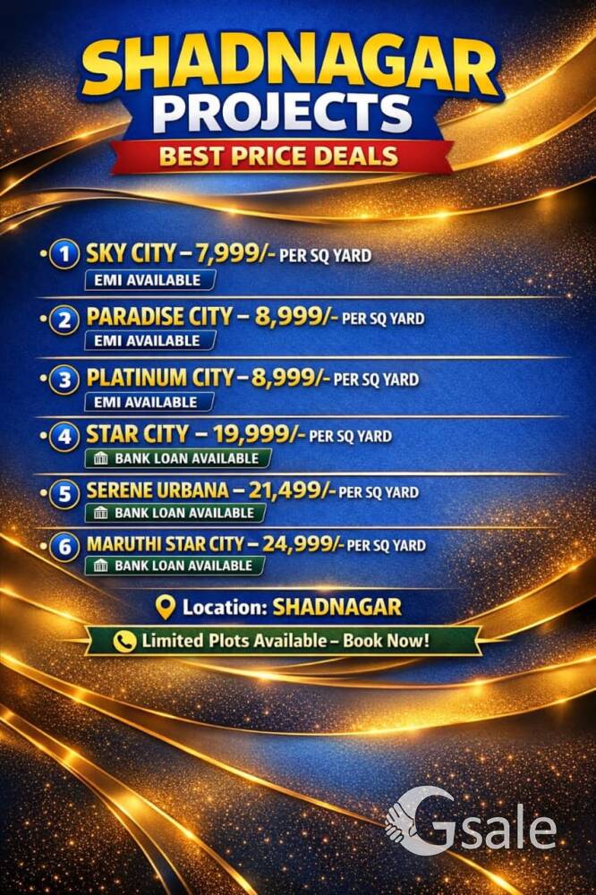 Plots For Sale in Shadnagar 
