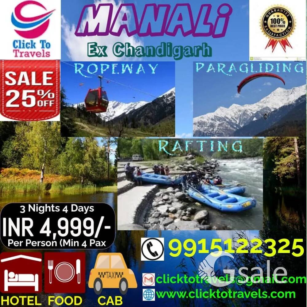 Manali special package 3 nights 4 days