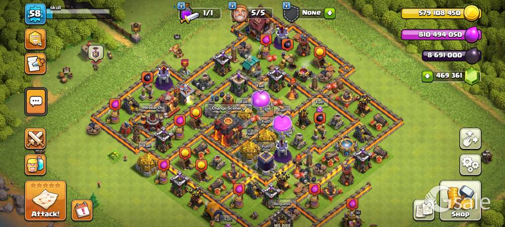Coc town hall 11 full max 
