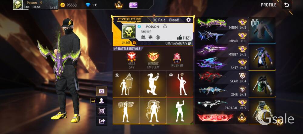 🔥 PREMIUM FREE FIRE ACCOUNT FOR SALE – RARE GUN SKINS, EMOTES & BUNDLES | 