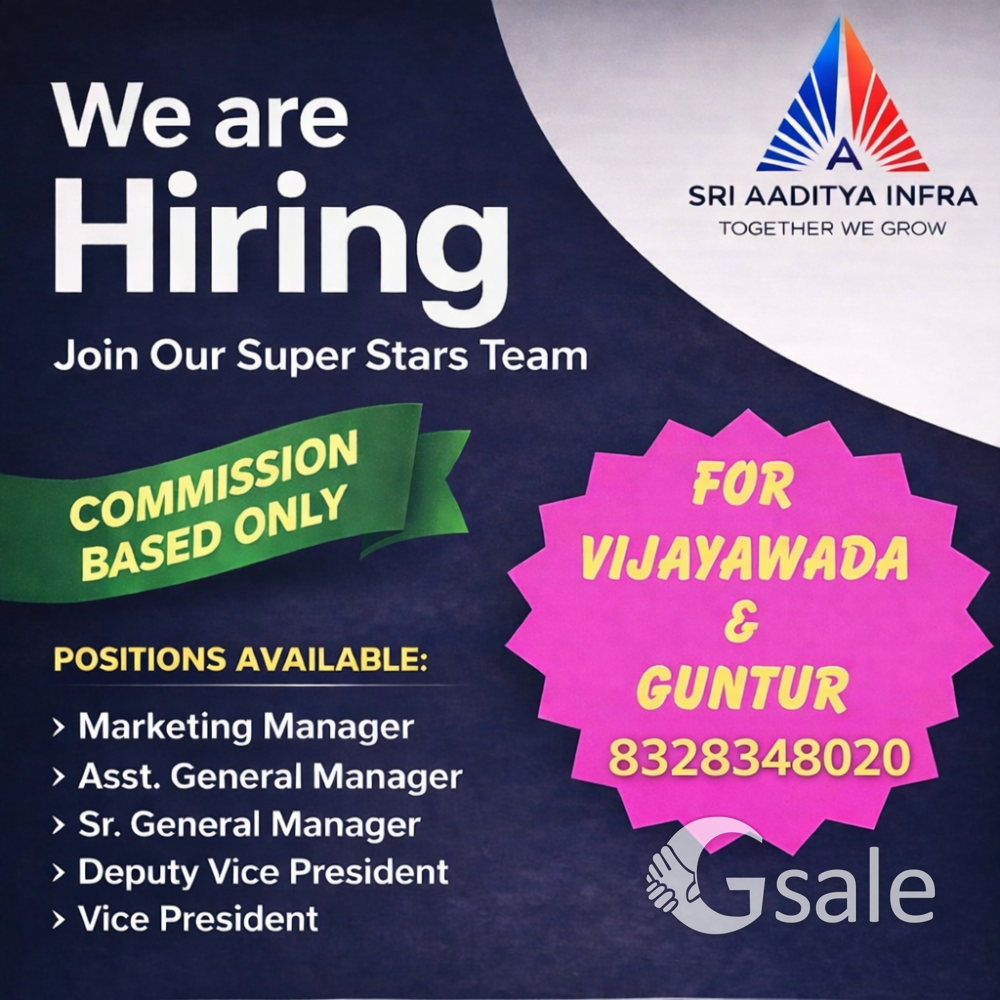 We are HiringJoin Our Super Stars TeamCOMMISSION BASED ONLYPOSITIONS AVAILABLE:> Marketing Manager> 