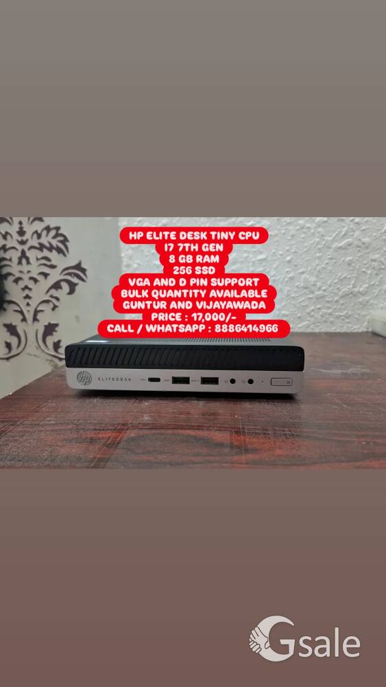 USED LAPTOP AND DESKTOP SALES AND SERVICE IN GUNTUR AND VIJAYAWADA 