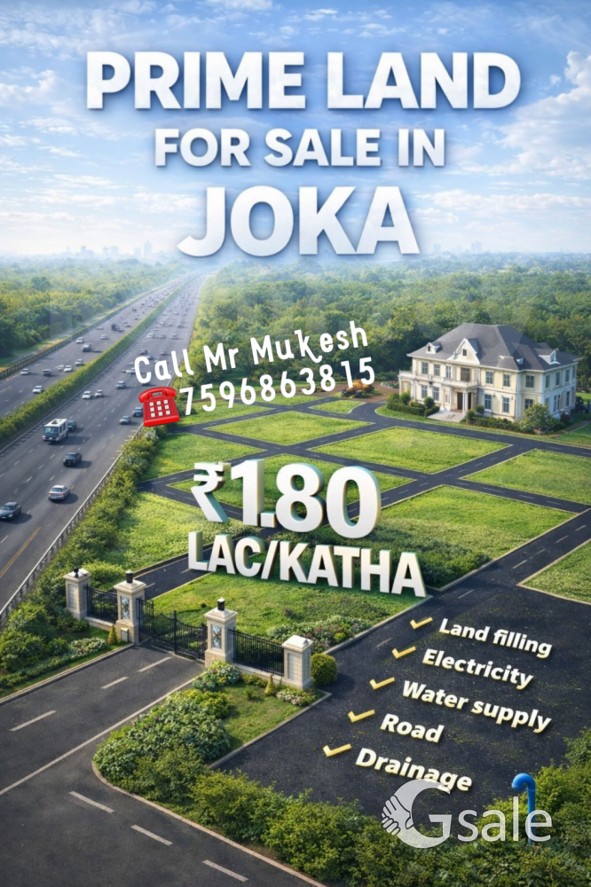 LANDS & PLOTS SALE IN JOKA METRO STATION 