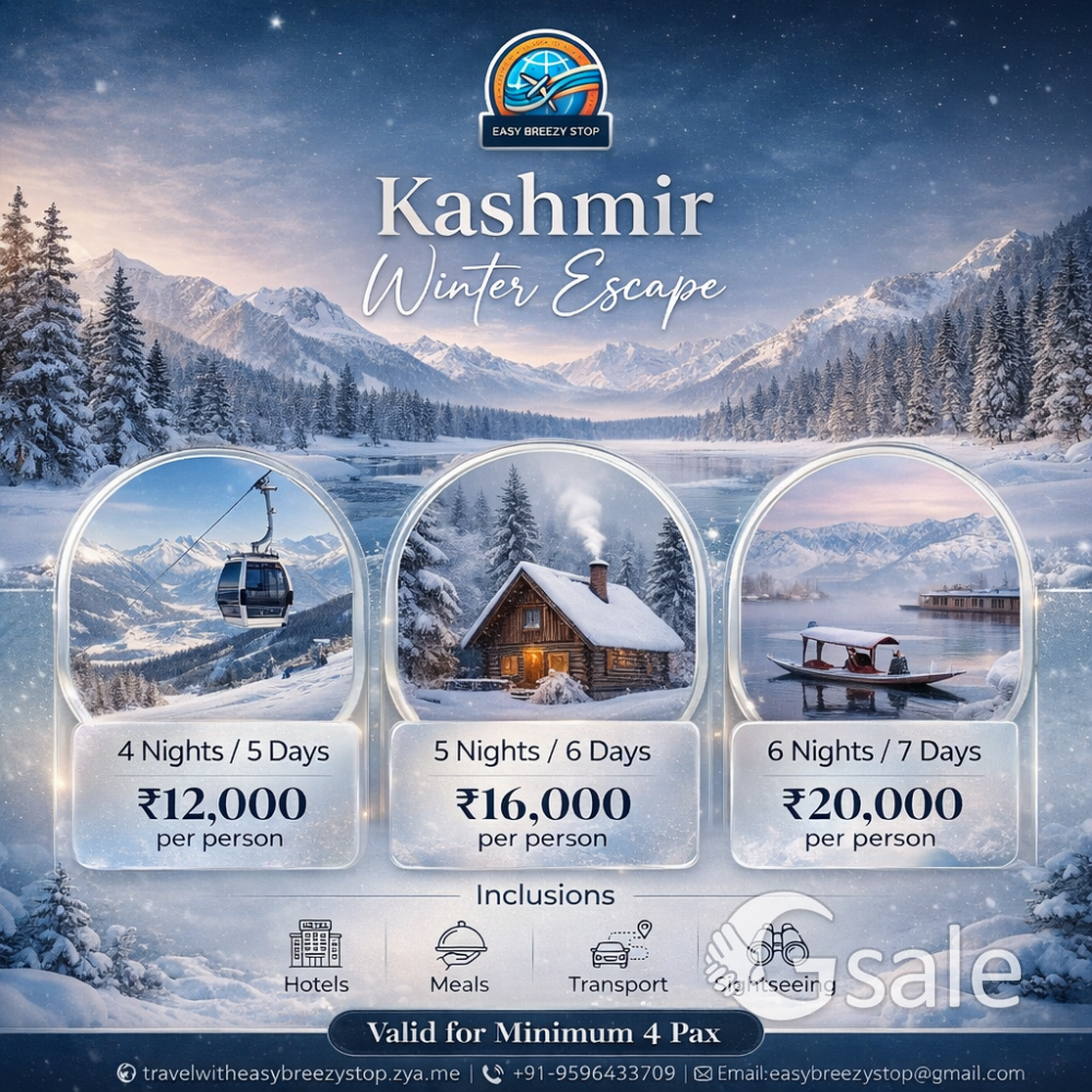 Kashmir Winter Tour Packages 2026 | All-Inclusive Luxury