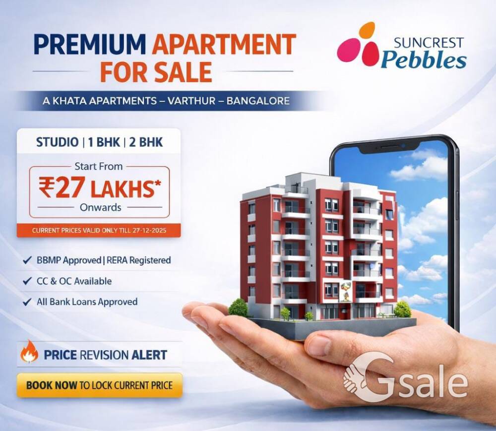 READY TO MOVE FLATS SALE IN VARTHUR 