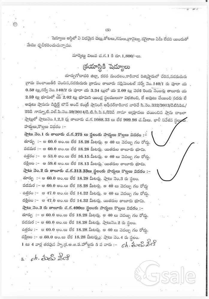 east facing plots sale