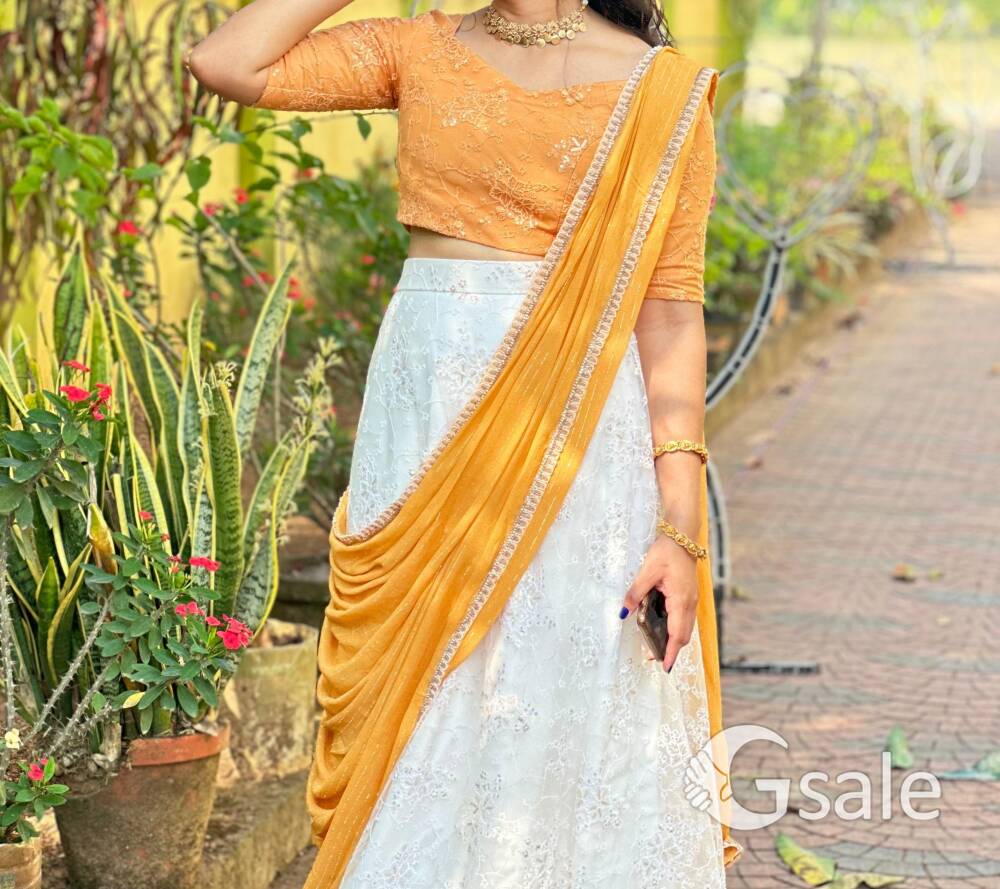 Traditional lehenga with shawl